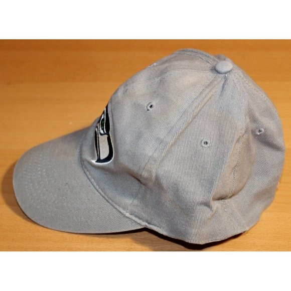 NFL Football Seattle Seahawks Boston Pizza Logo Baseball Stretch Hat Cap Gray - Picture 2 of 7